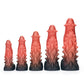 Spiny Orange Black Fantasy Dildo-Knot Dildo