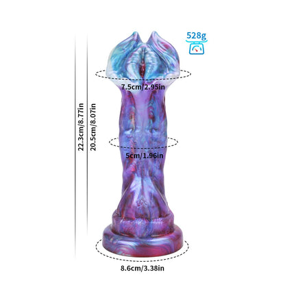 Cannibal Flower Gradient Blue Purple Dildo