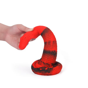 Snake Red Black Fantasy Dildo