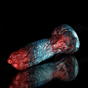 Dragon Kiss Farbverlauf Rot Blau Fantasy Dildo