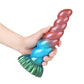 Twisted Red Blue Green Electric Vibrating Dildo