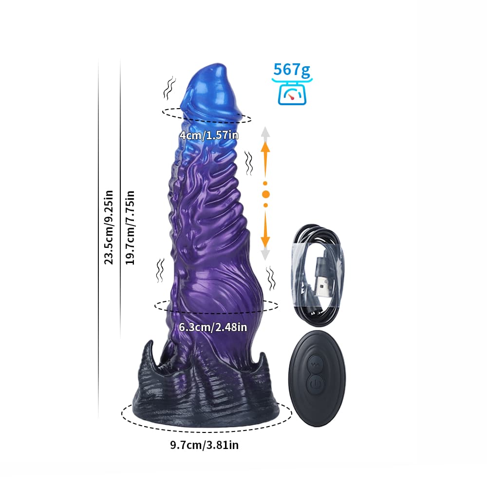 Ghostly Blue Purple Electric Dildo