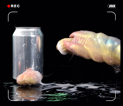 Edwiin Colorful Inflatable Ovipositor Dildo（4 Eggs）