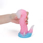 Dinosaur White Pink Blue Fantasy Dildo