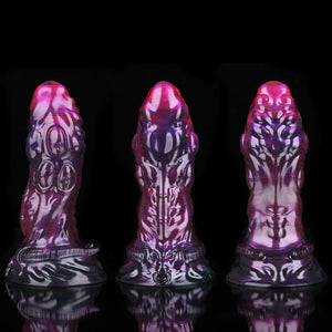 Taurus Schwarz Lila Fantasy Dildo-Knotendildo