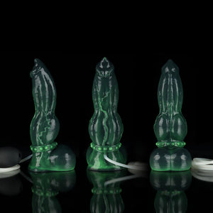 Venom Green Knot Dildo - Spritzender Dildo