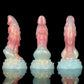 Qilin-Shaped Orange Pink Transparent Dildo