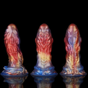 Taurus Gold Red Blue Dildo - Zodiac Dildo