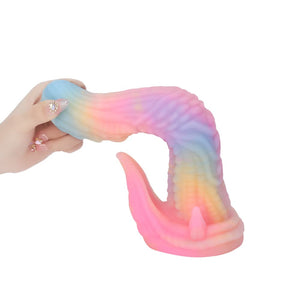 Dinosaur Blue Yellow Purple Fantasy Dildo