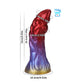 Sagittarius Gradient Red Purple Gold Dildo