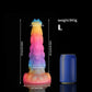 Sphinx Blue Yellow Purple Fantasy Dildo-Knot Dildo-Glow In The Dark Dildo