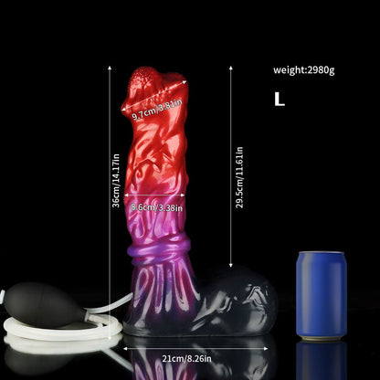Lords Rot Lila Schwarz Squirting Dildo-Knoten Dildo