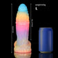 White Zephyr Blue Yellow Purple Dildo - Knot Dildo