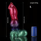 Gun Dog Farbverlauf Lila Grün Fantasy Dildo - Geknoteter Dildo