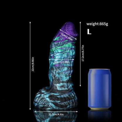 Pangolin  Blue Purple Dildo-Horse Dildo