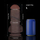 FZ40- Black Realistic Dildos - 2Sizes