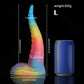 Octopus Tail Blue Yellow Purple Dildo