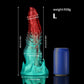 Ghostly Crimson Red Green Fantasy Dildo