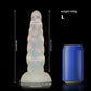 Twisted Jelly Transparent Color Dildo - Luminous Dildo