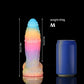 White Zephyr Blue Yellow Purple Dildo - Knot Dildo