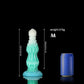 Dog Blue Green Knot Dildo