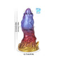 Leo Gradient Red Purple Gold Fantasy Dildo