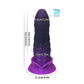 Virgo Black Purple Dildo