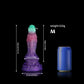 Unicorn Scales Purple White Green Dildo