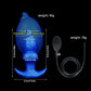 Knotted Inflatable Anal Plug with Hand Pump – Expandable Silicone Butt Plug (4 Colors)
