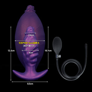 Spiked Inflatable Anal Plug – Adjustable Self-Inflating Pleasure Toy