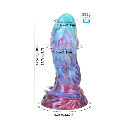 Taurus Gradient Blue Purple Dildo-Knot Dildo