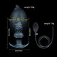 Knotted Inflatable Anal Plug with Hand Pump – Expandable Silicone Butt Plug (4 Colors)