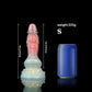 Qilin-Shaped Orange Pink Transparent Dildo