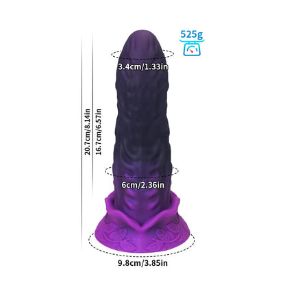 Virgo Black Purple Dildo