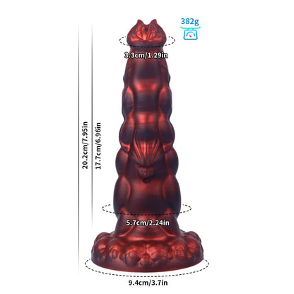 Sphinx Crimson Fantasy Dildo-Knot Dildo