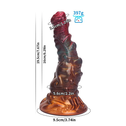 Cancer Black Red Gold Fantasy Dildo-Knot Dildo