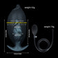 Spiral Ridge Inflatable Anal Plug