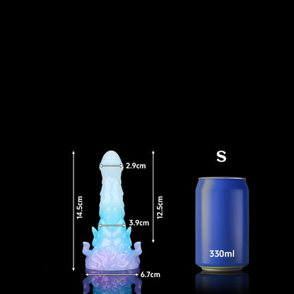 Paw Shaped Blue-Purple Gradient Dildo