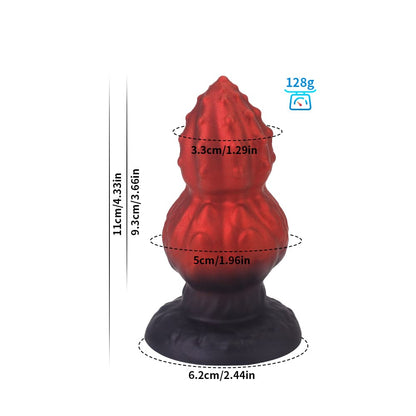 Gourd Red Black Butter Plug