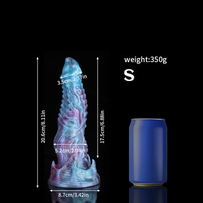 Ghostly Gradient Blue Purple Fantasy Dildo