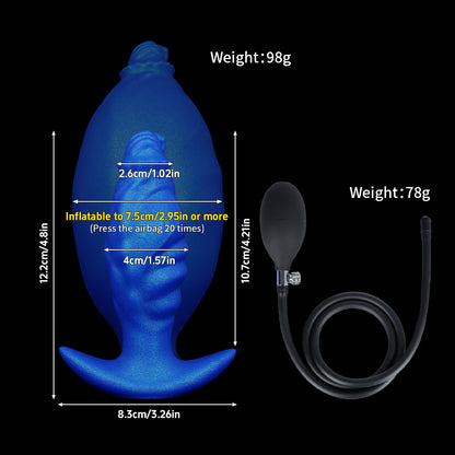 Spiked Inflatable Anal Plug – Adjustable Self-Inflating Pleasure Toy