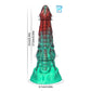 Ghostly Crimson Red Green Fantasy Dildo