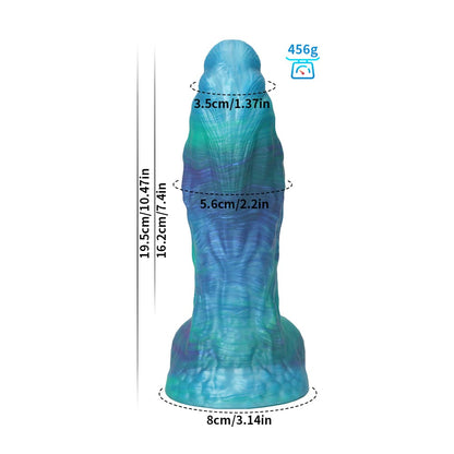 Pisces Gradient Green Blue Dildo-Knot Dildo