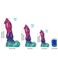 Gun Dog Gradient Purple Green Fantasy Dildo - Knotted Dildo