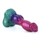 Gun Dog Gradient Purple Green Fantasy Dildo - Knotted Dildo