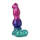 Gun Dog Gradient Purple Green Fantasy Dildo - Knotted Dildo