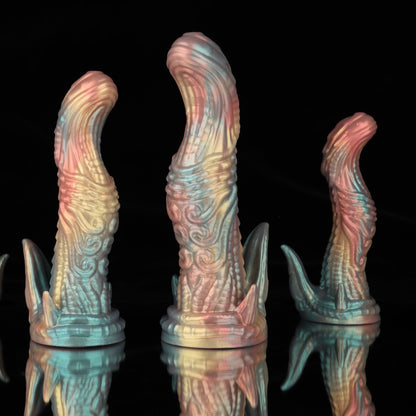 Dinosaur Blue Yellow Purple Fantasy Dildo