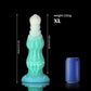 Dog Blue Green Knot Dildo