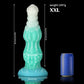 Dog Blue Green Knot Dildo