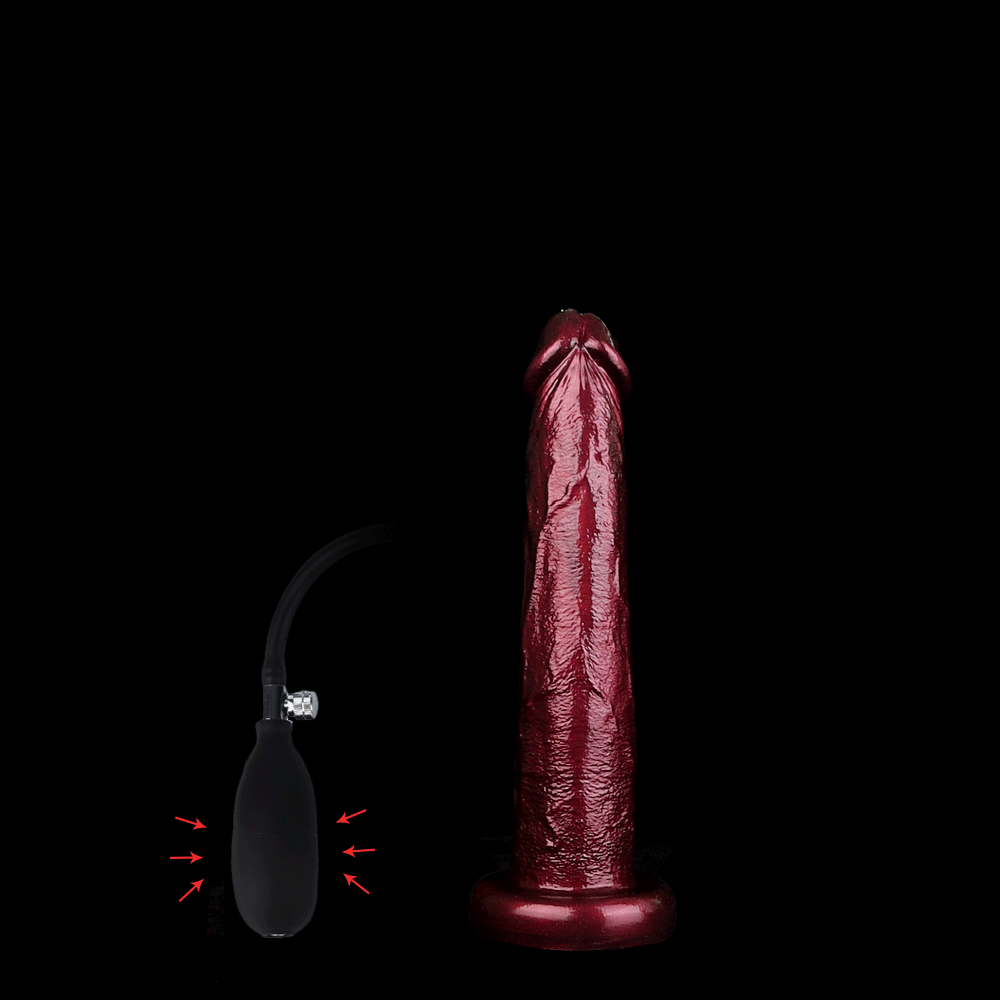 Wand Burgundy Inflatable Dildo